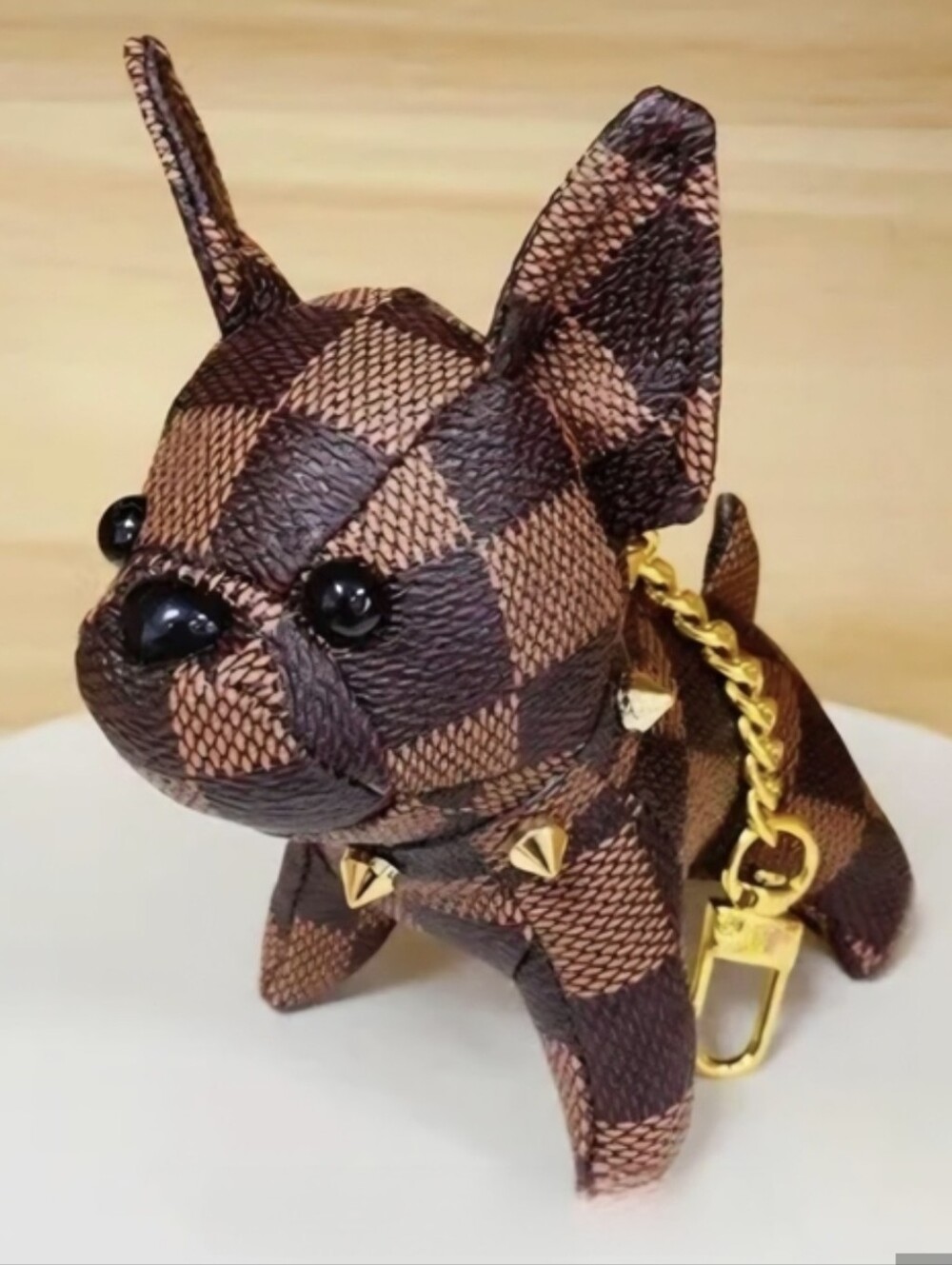 Fashion Checkered Purse Charm
